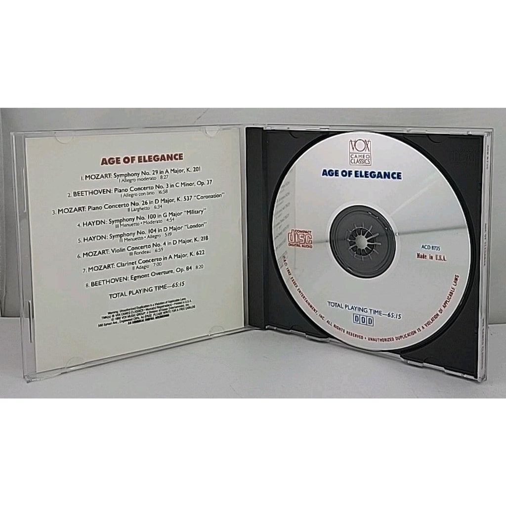 Age of Elegance CD Mozart Beethoven Haydn Vox Cameo Classics