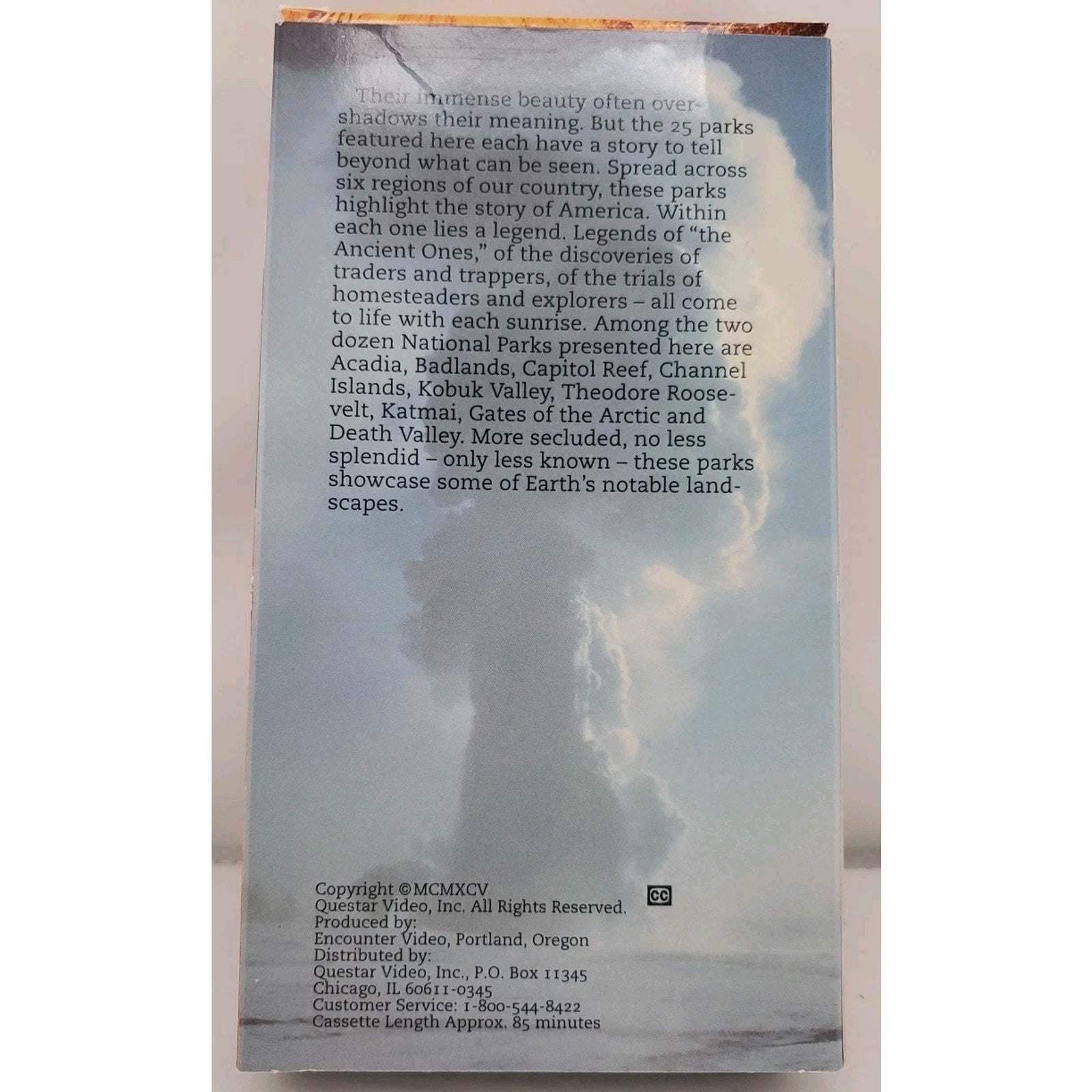 America's National Parks The Video Story of All 53 National Parks (VHS)