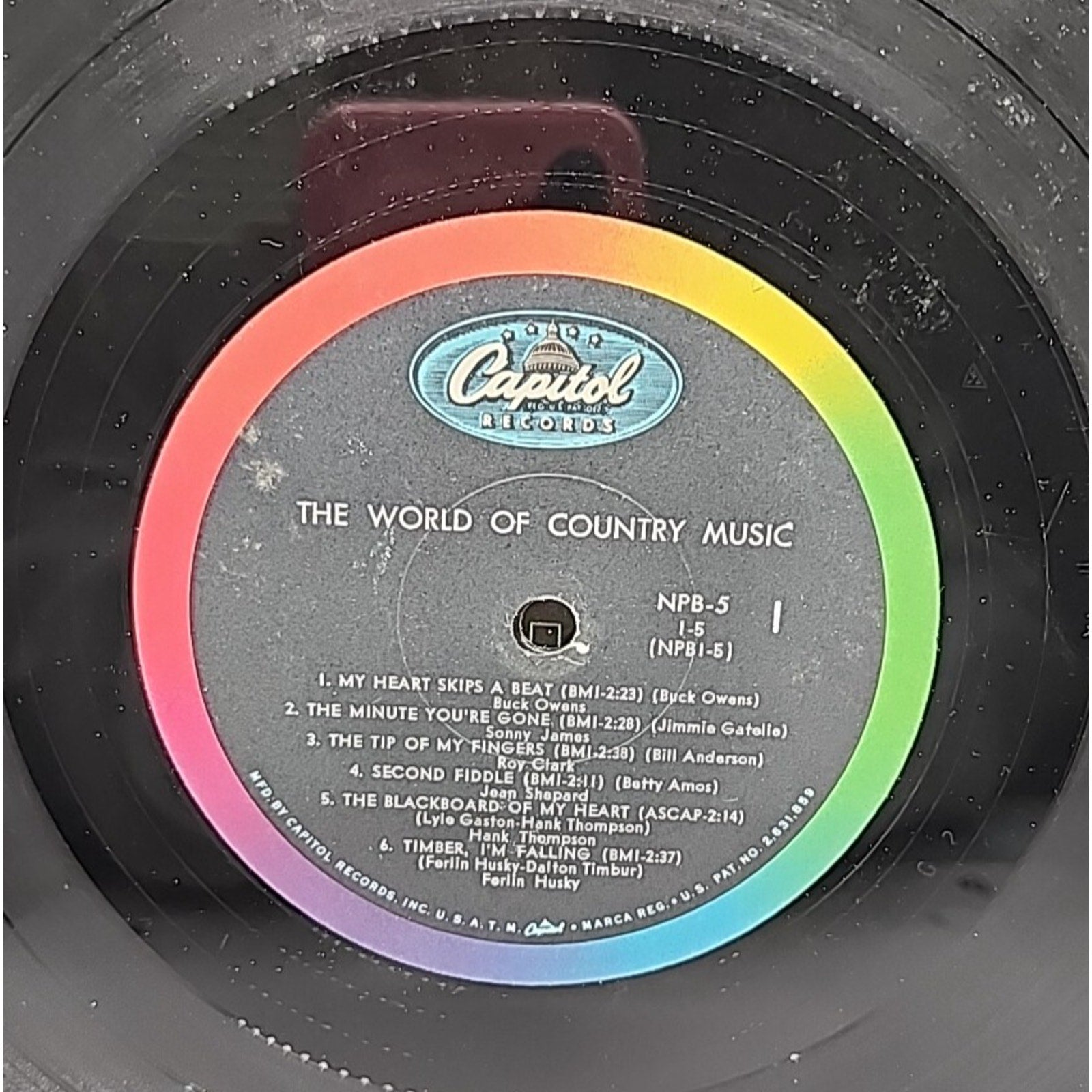 The World Of Country Music 24 Top Hits On 2 Great Long-Play (Record)