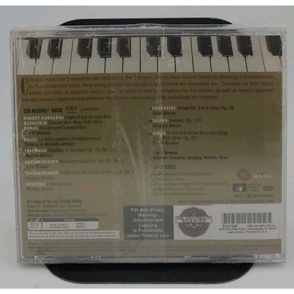 The 5 Browns ‎– The 5 Browns (CD/DVD Hybrid DualDisc, 2005, RCA) *Brand New*