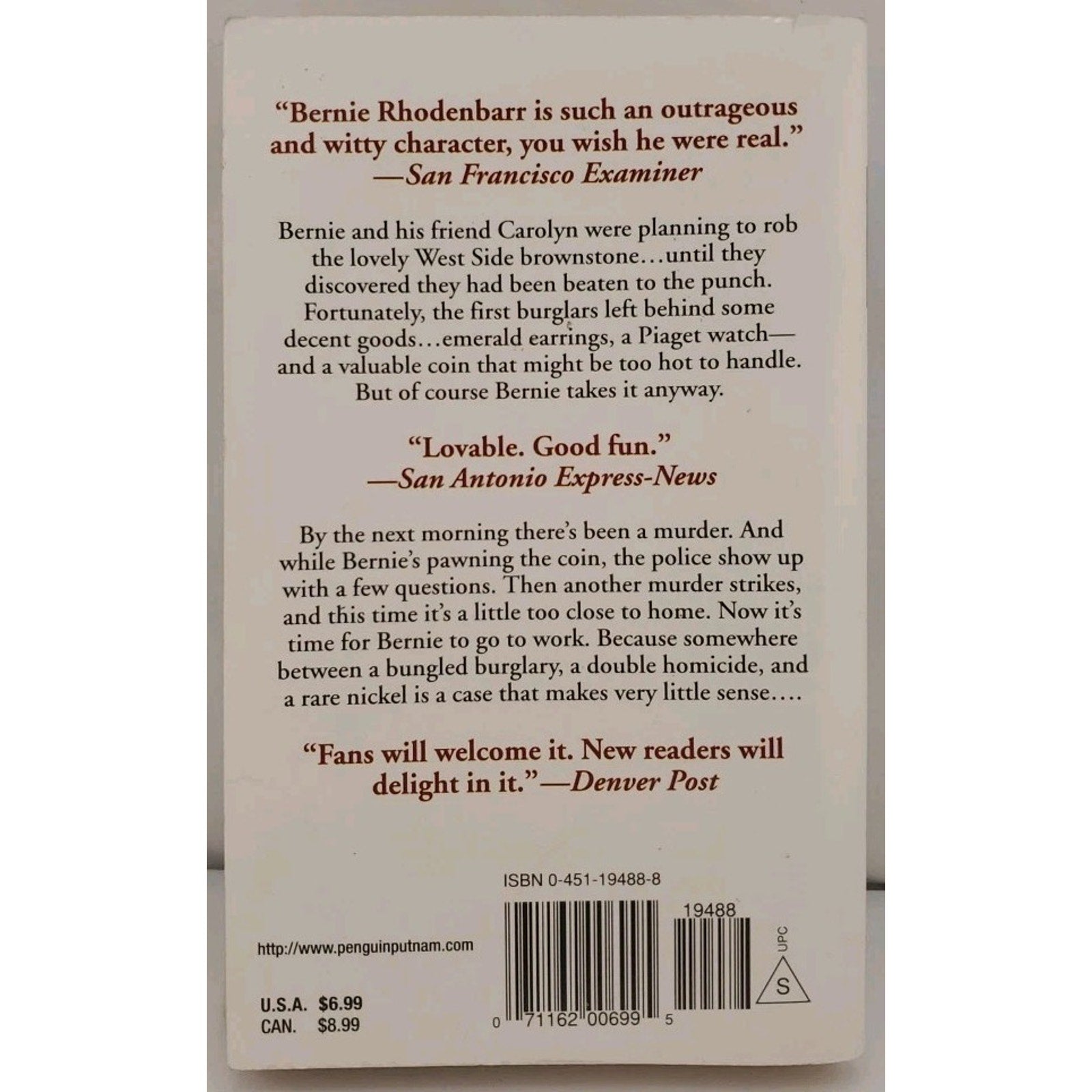 Burglar Who Studied Spinoza by Lawrence Block (1998, Mass Market)