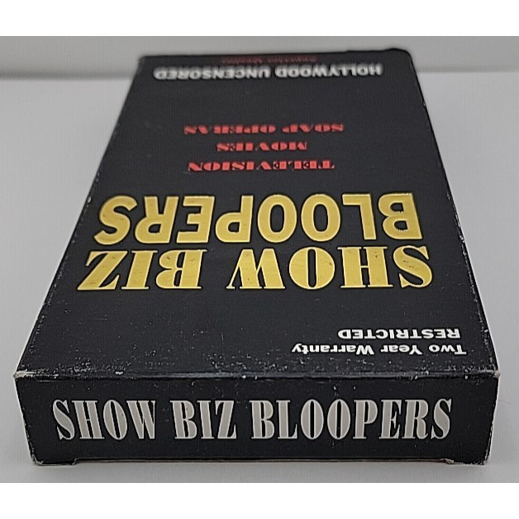Show Biz Bloopers (VHS 1991) TV, Movies, Soap Operas, Hollywood Uncensored