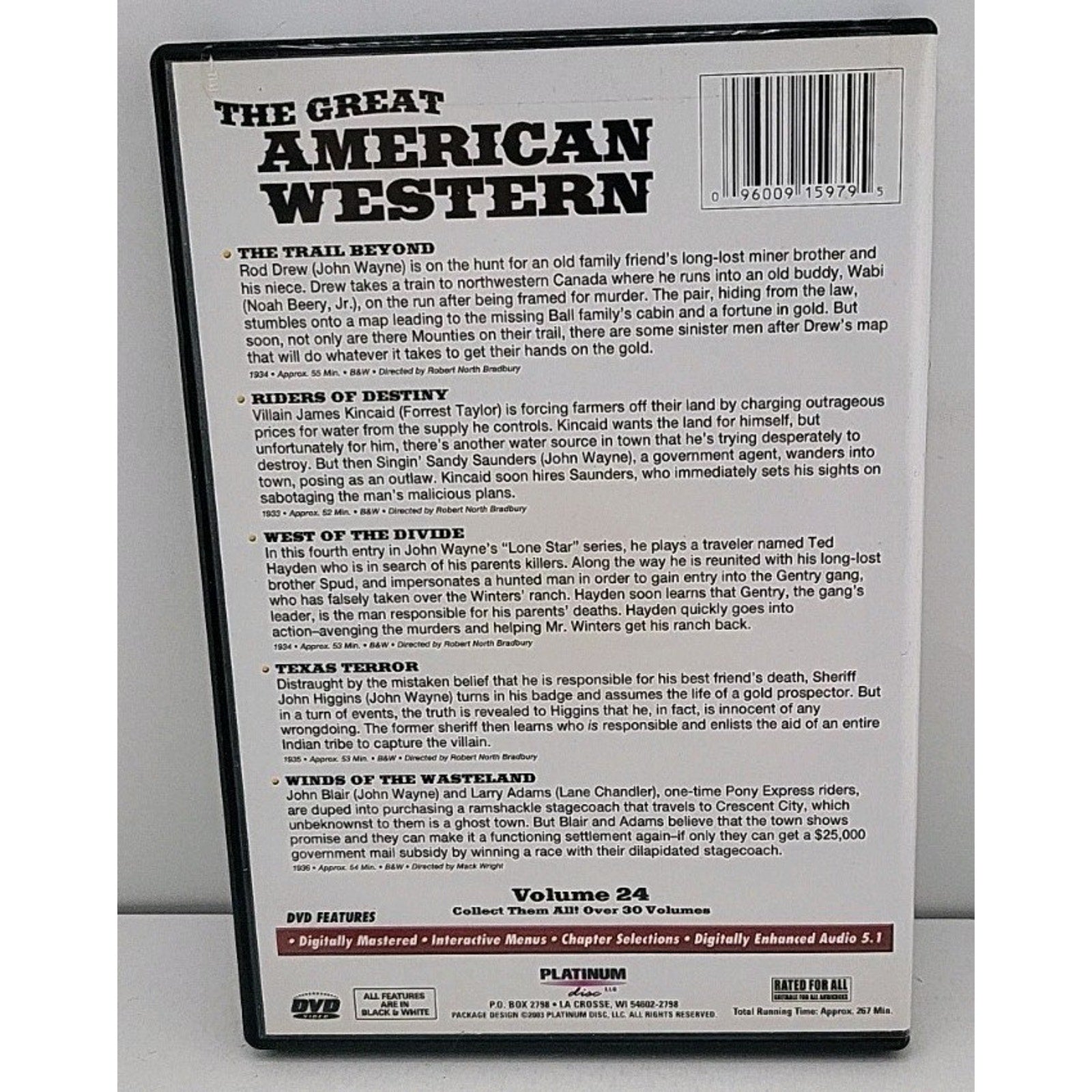 John Wayne - The Great American Western (DVD, 2003, 9 Feature Films)