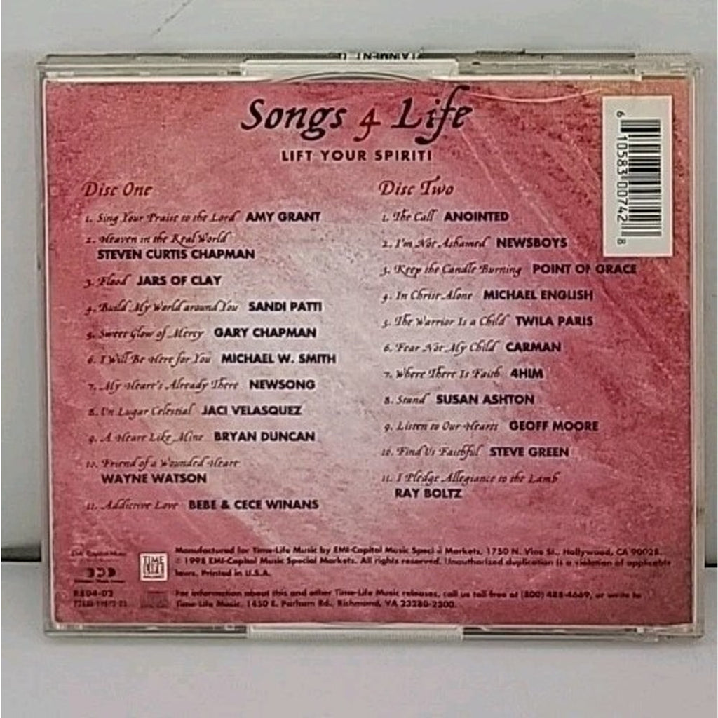 Songs 4 Life: Lift Your Spirit! by Various Artists (CD, Sep-1998, 2 Discs,...