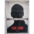 She Said Movie Poster 27x40