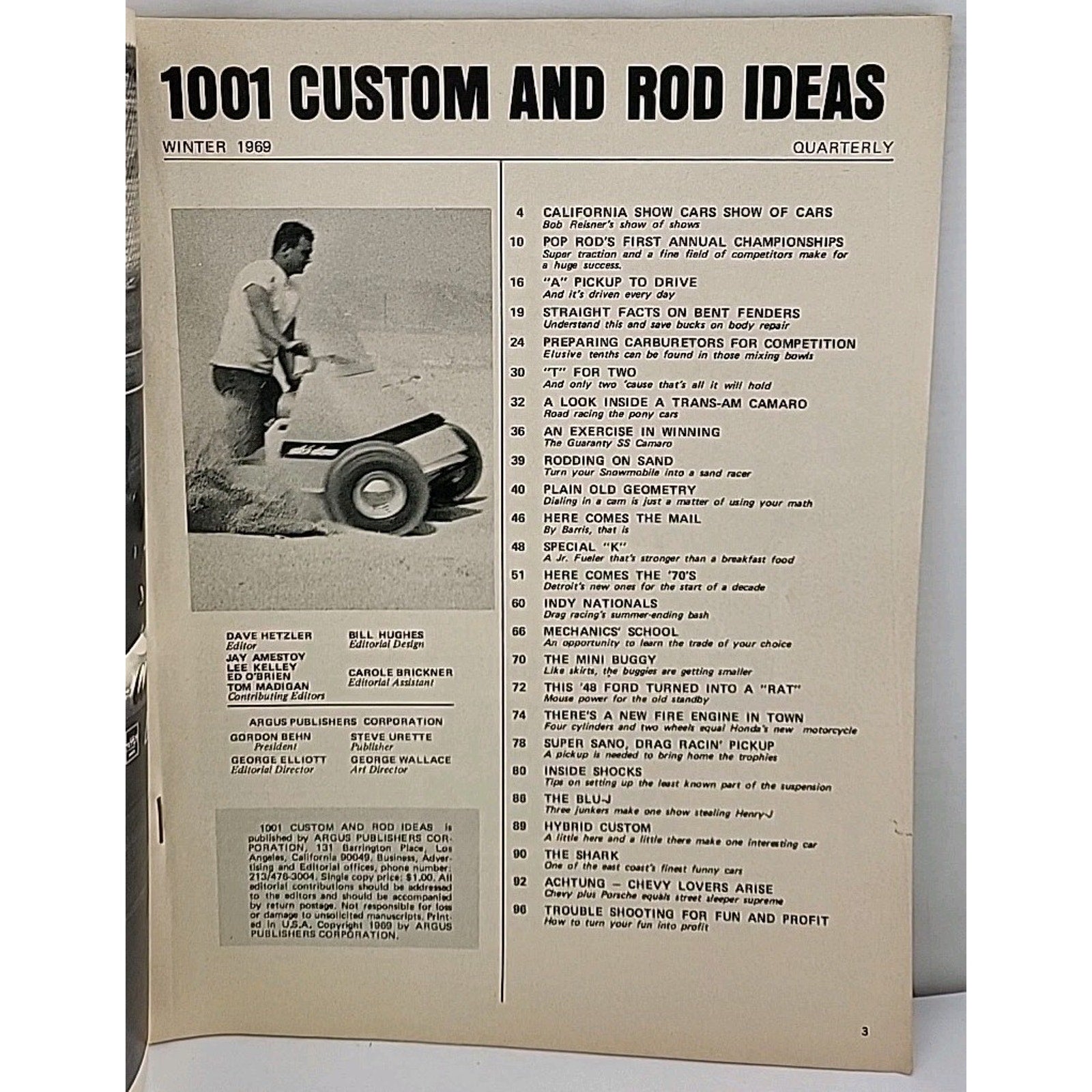 1001 Custom And Rod Ideas Magazine - Winter 1969
