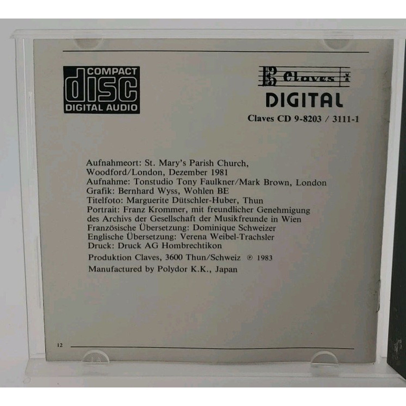Franz Krommer 1759-1831 English Chamber Orchestra CD
