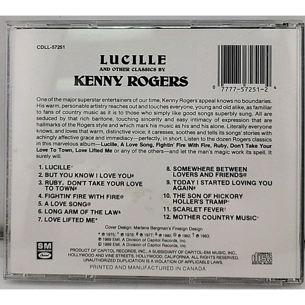 Lucille & Other Classics by Kenny Rogers (CD, 1995)
