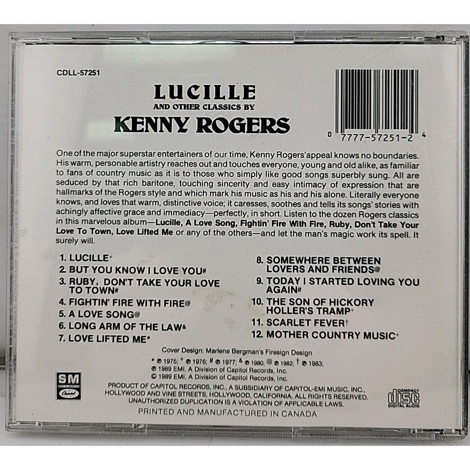 Lucille & Other Classics by Kenny Rogers (CD, 1995)