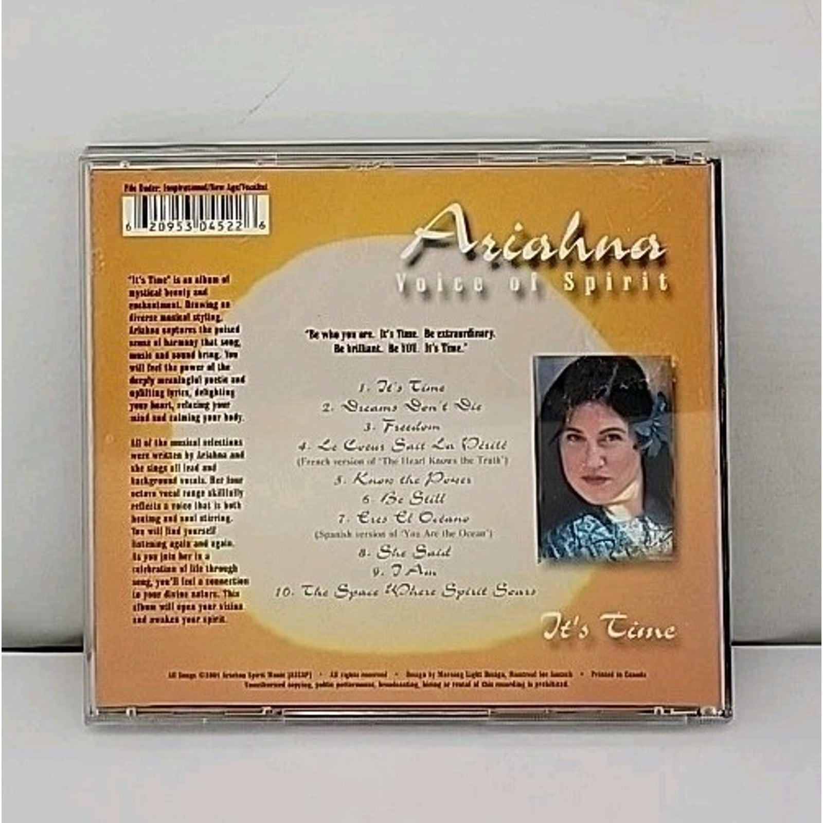 Ariahna Voice Of Spirit - It's Time CD