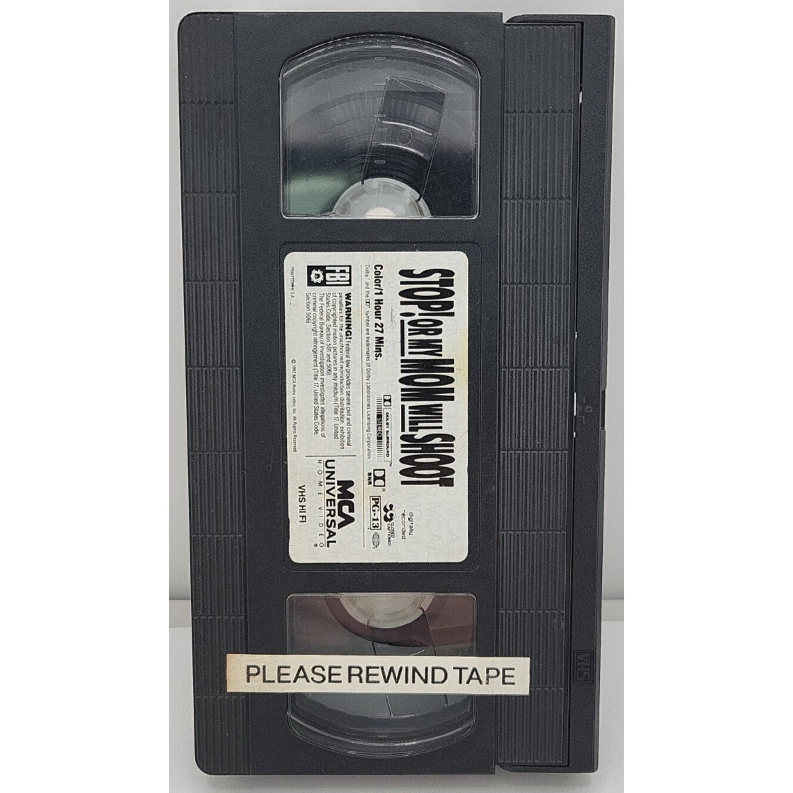 Stop Or My Mom Will Shoot VHS