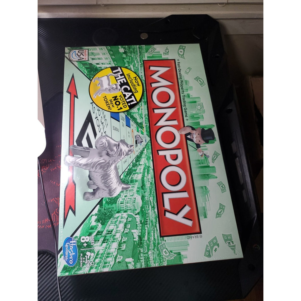 Monopoly Board Game Classic WELCOME THE CAT Token 2014 *New* Factory Sealed