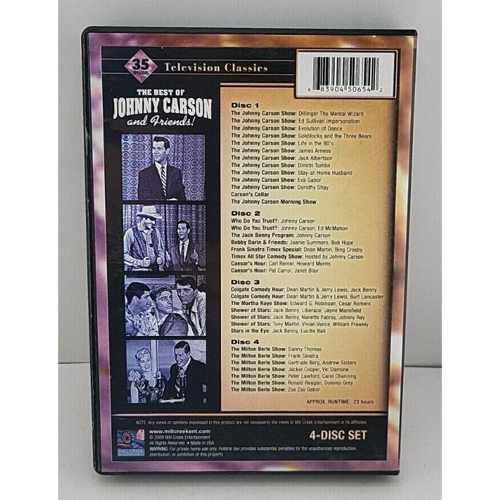 The Best of Johnny Carson (DVD, 2008, 4-Disc Set)