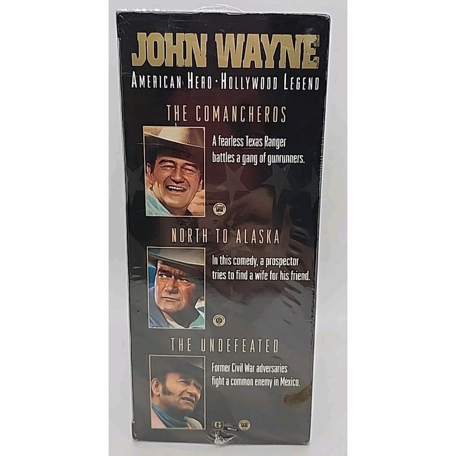 John Wayne - American Hero, Hollywood Legend 3-Pack (VHS, 2002, 3-Tape Set)*New*