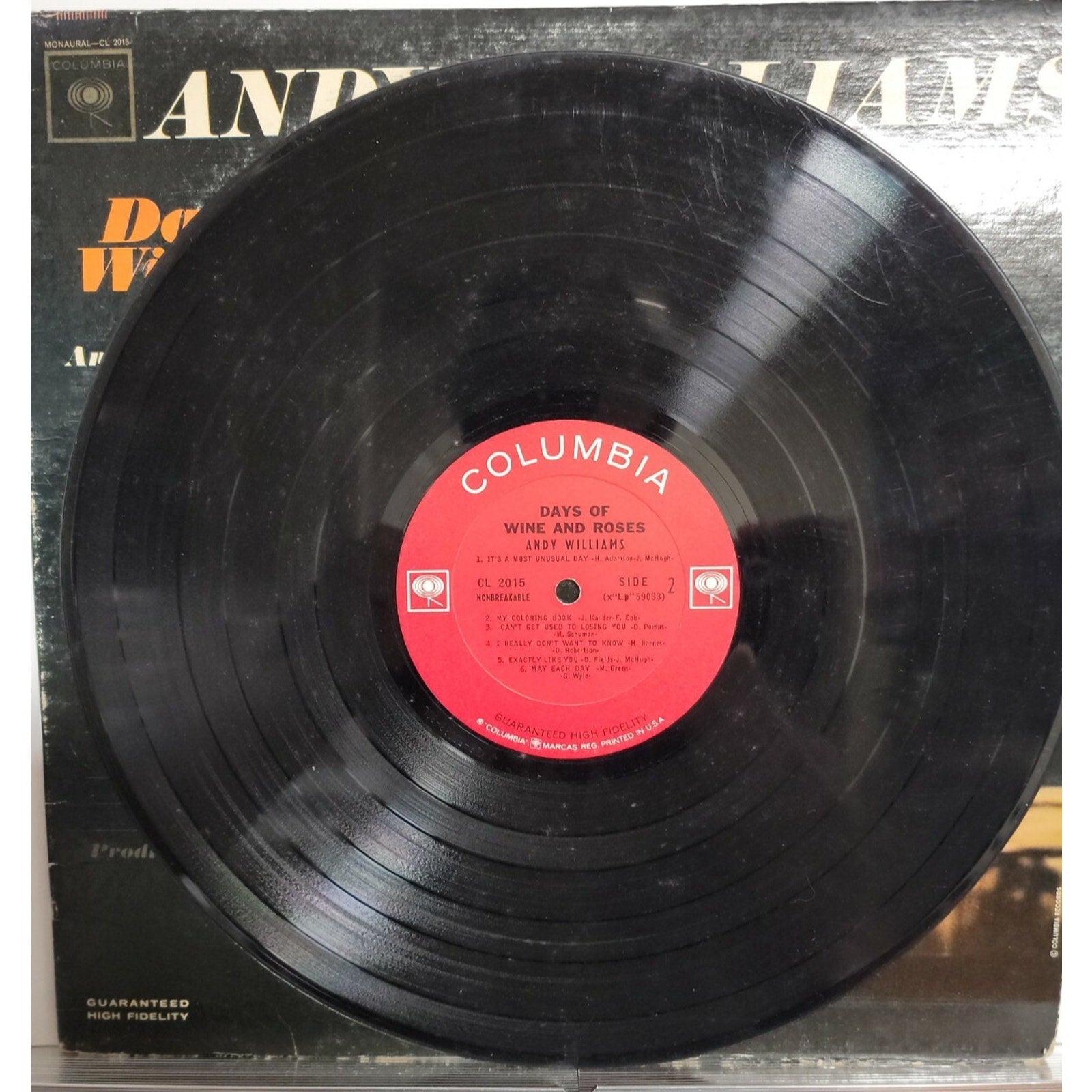 Andy Williams ‎– Days Of Wine And Roses (Vinyl)