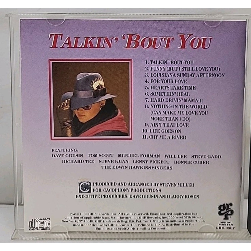 Talkin' 'Bout You by Diane Schuur (CD, 1988, GRP (USA))
