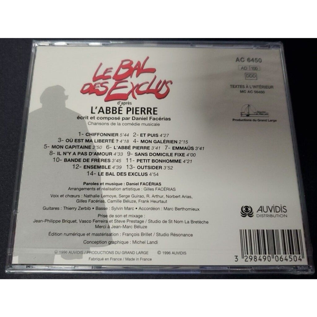 Le Bal Des Exclus - Music CD - Daniel Facerias *Brand New*