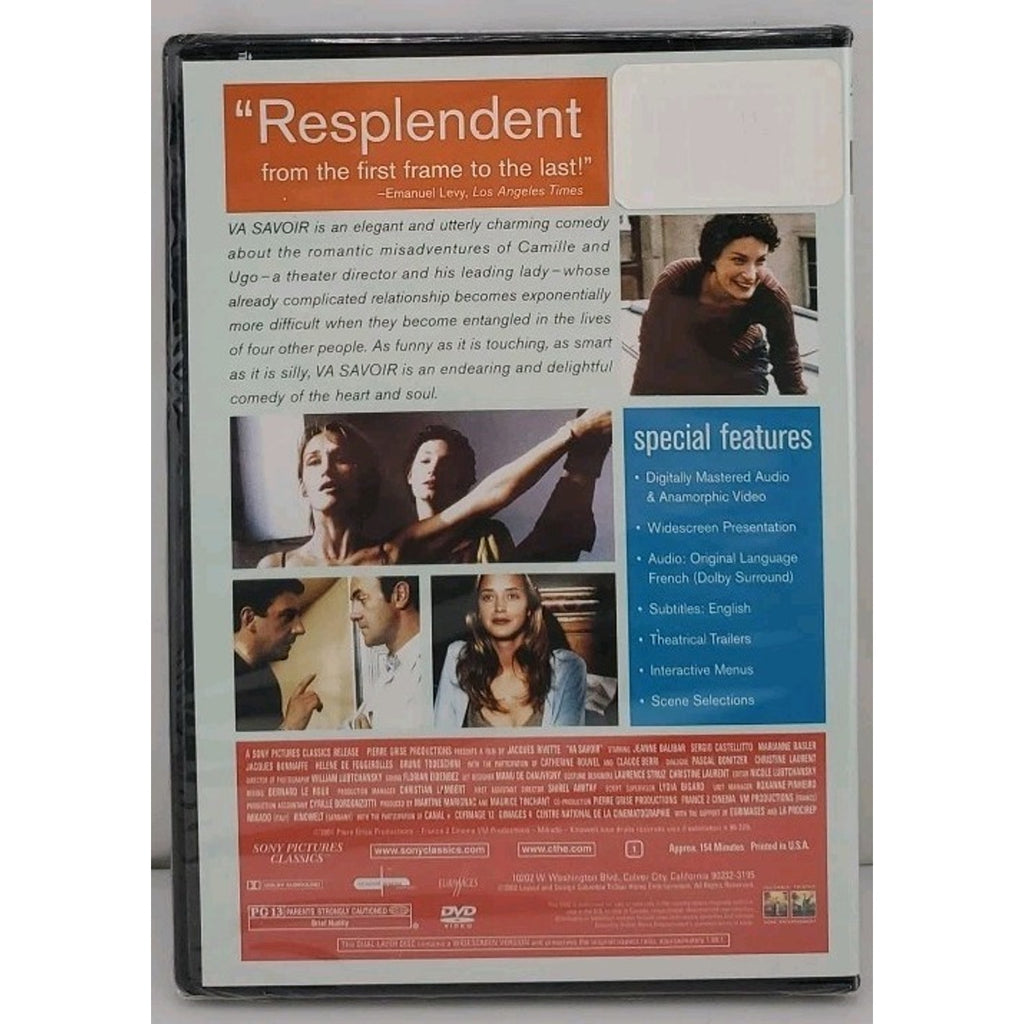 Va Savoir (DVD, 2001) *Brand New*