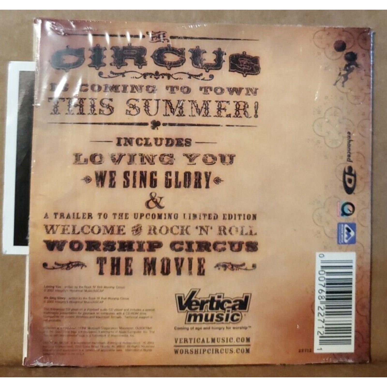 The Rock N Roll Worship Circus Matinee CD Single 2 Songs 2002 Vertical Music