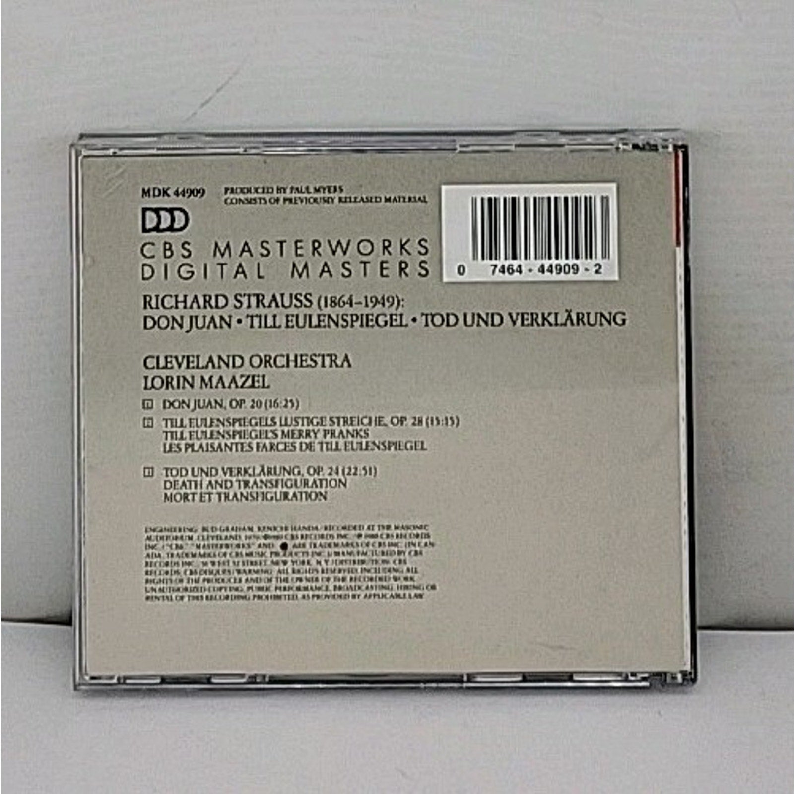 Richard Strauss: Don Juan, Till Eulenspiegel with Lorin Maazel (Classical CD)