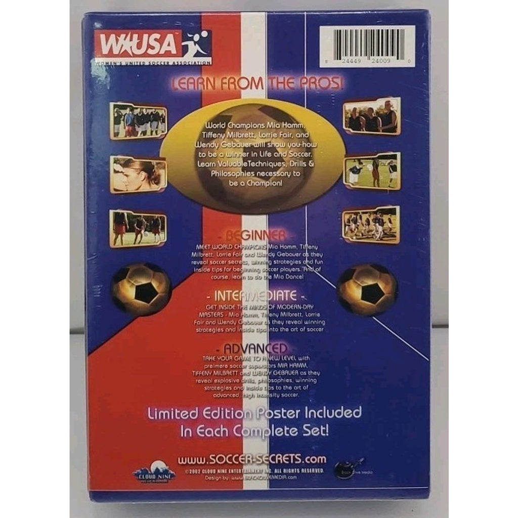 Soccer Secrets & Fitness W/Mia Hamm&Tiffany Milbrett (DVD) 3 Disc Set