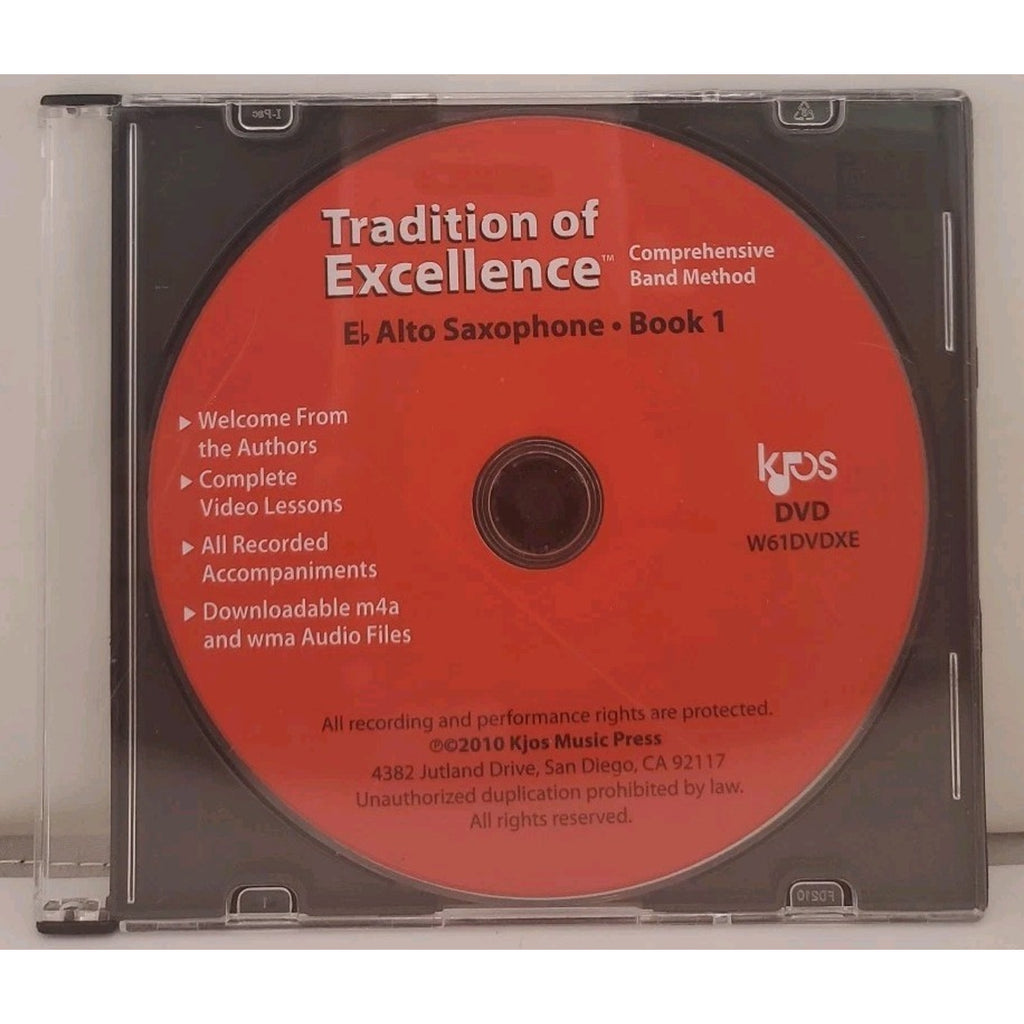Tradition of Excellence Comprehensive Band Method Book 1 DVD