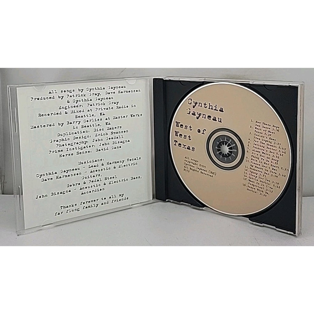 Cynthia Gayneau - West Of West Texas- Country, Folk CD