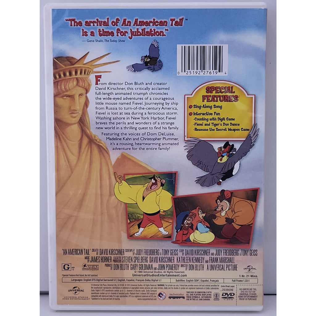 An American Tail (DVD, 1986)