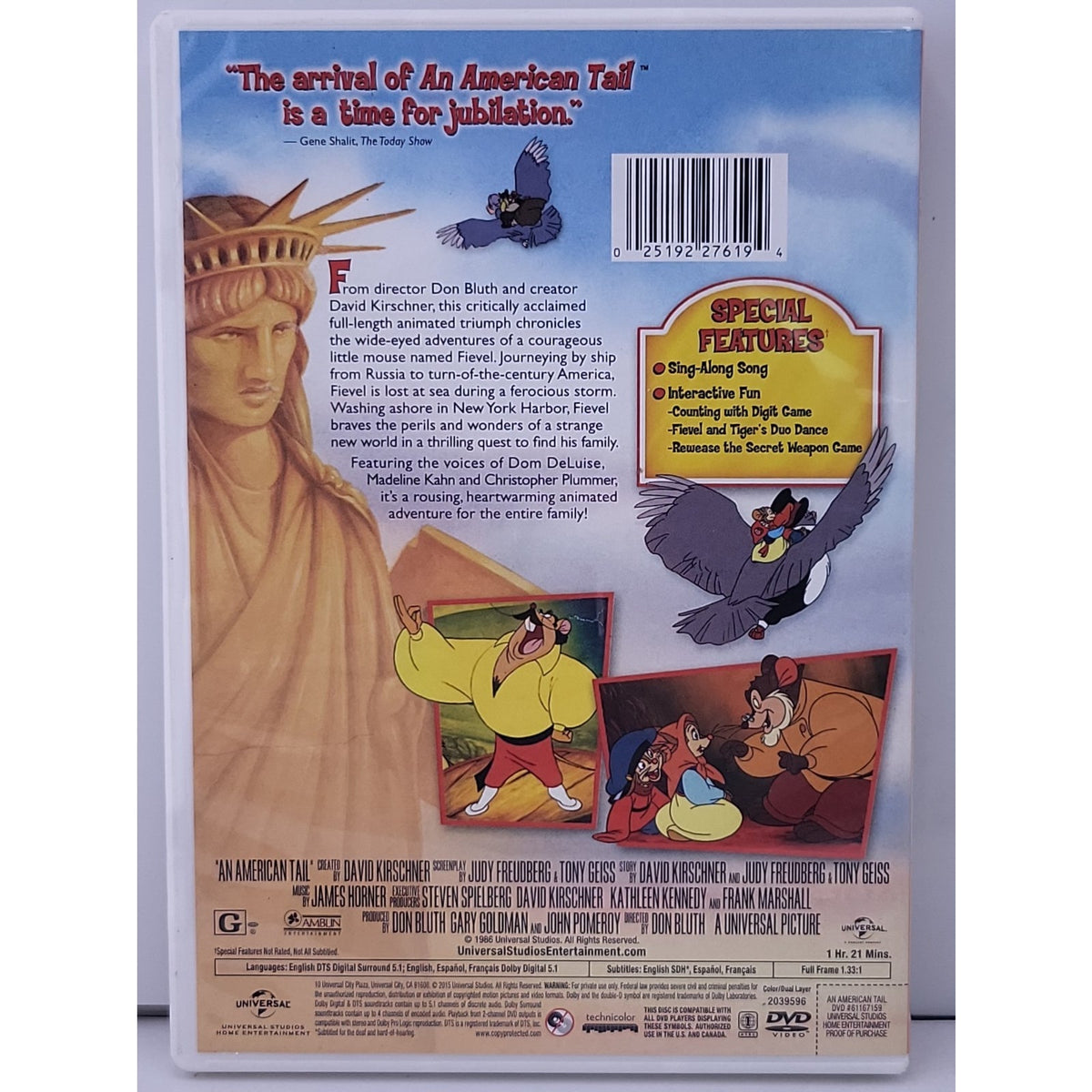 An American Tail (DVD, 1986)