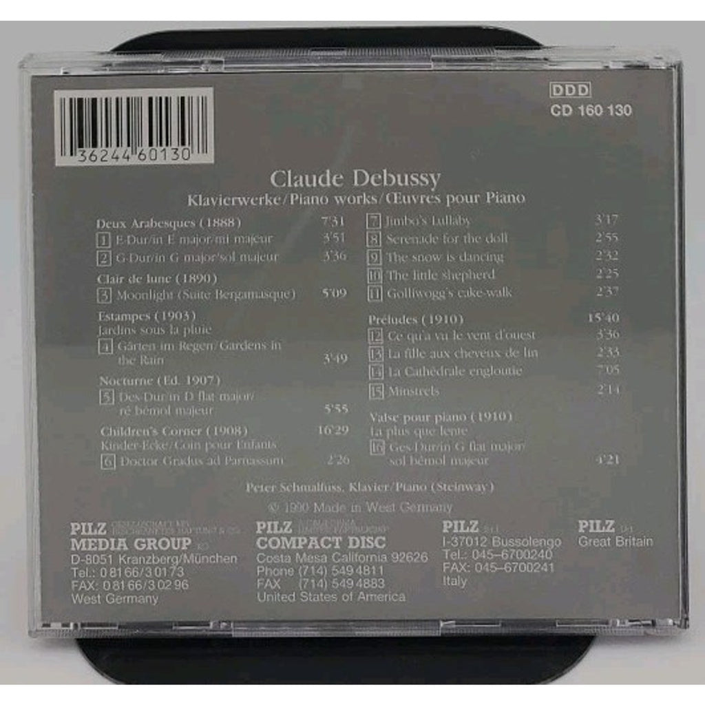 Vienna Master Series Claude Debussy : Oeuvres Pour (CD)