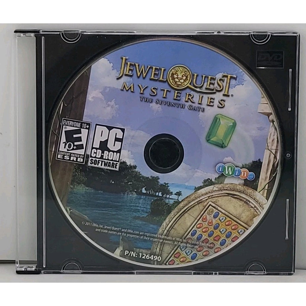 Jewel Quest Mysteries The Seventh Gate PC CD Rom Computer Game 2013 *Disc Only*