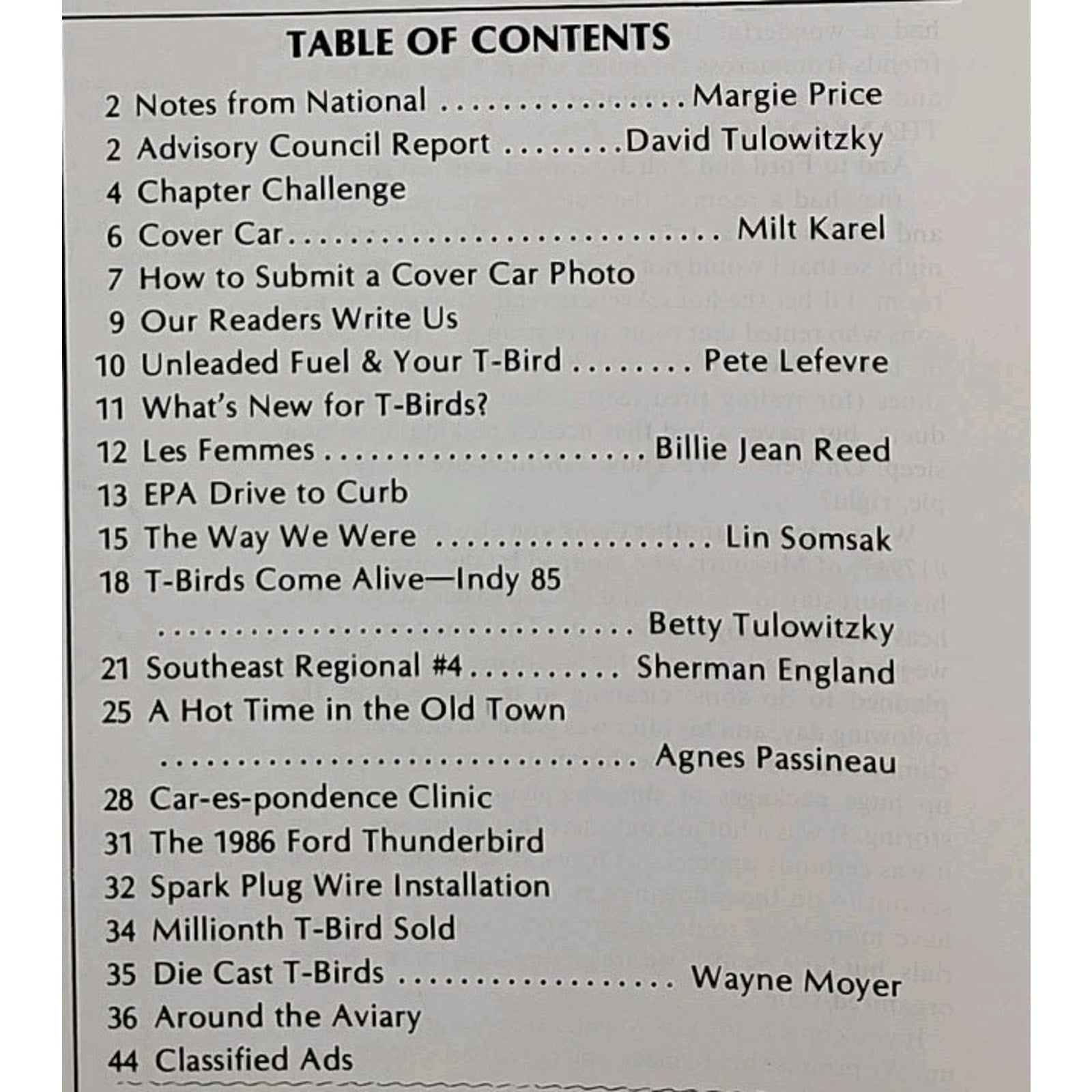 Early Bird Magazine September-October 1985