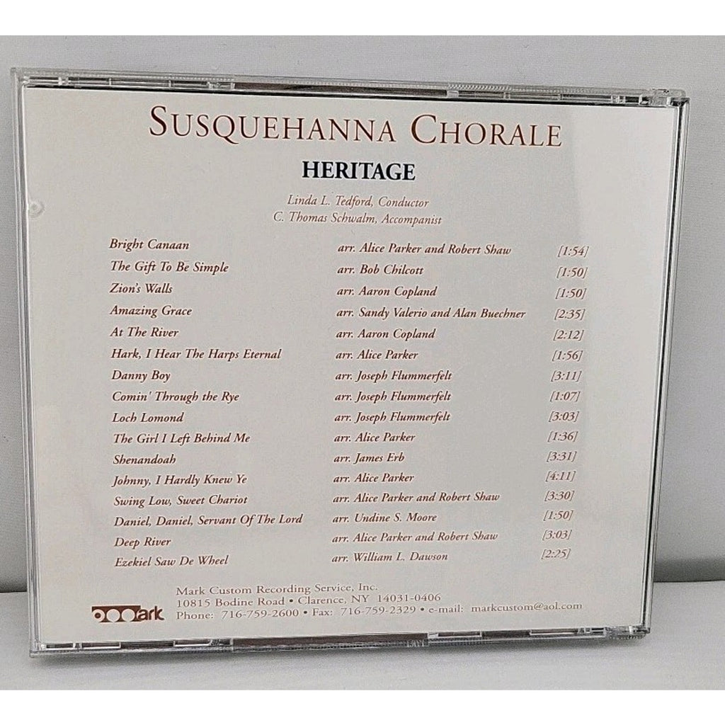 Heritage [Audio CD] Susquehanna Chorale and Linda L. Tedford