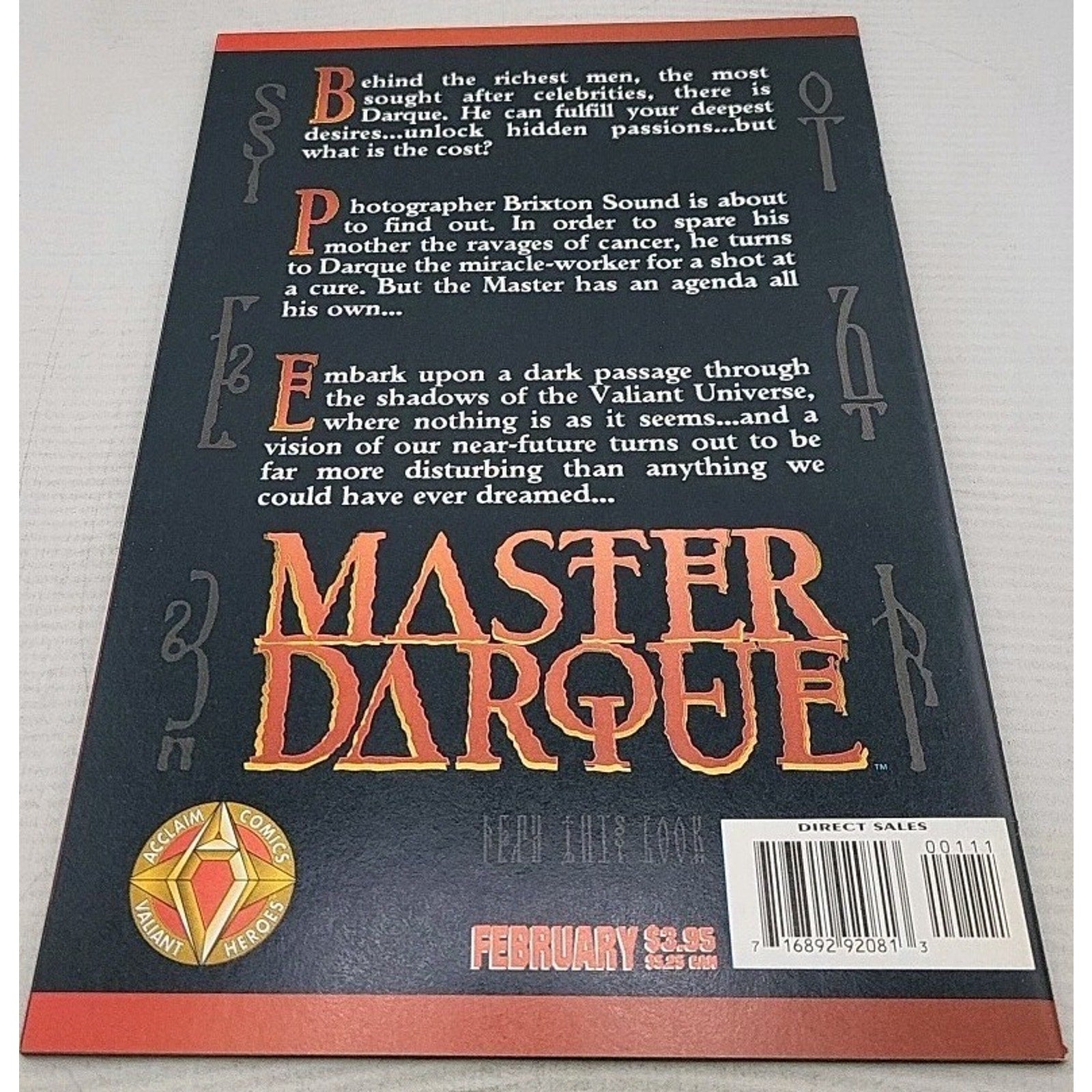 Master Darque #1 Comic Book