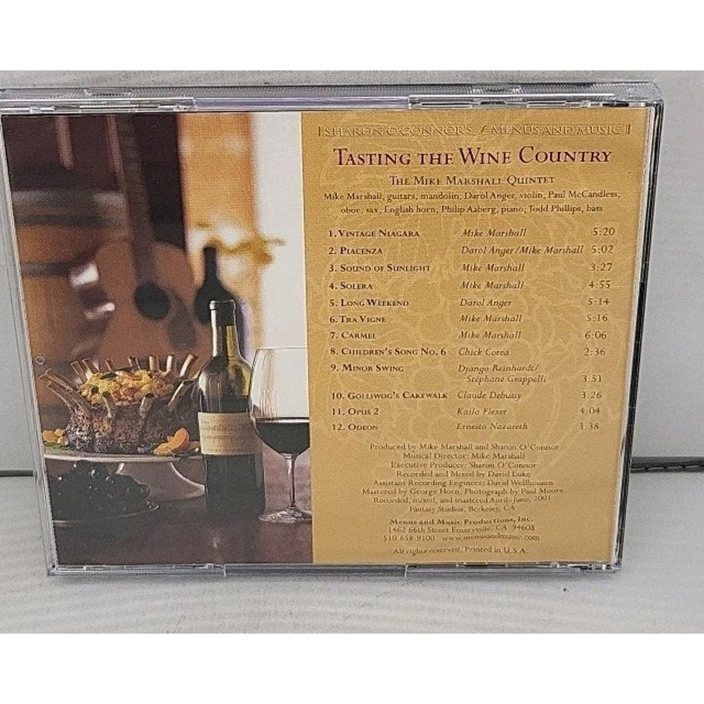 Menus And Music - Wine Country CD