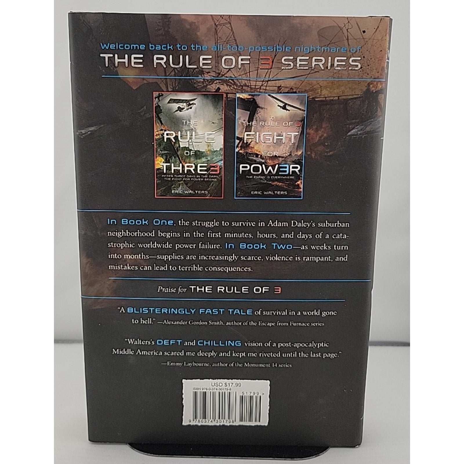 Rule of Three: Fight for Power by Eric Walters (2015, Hardcover)