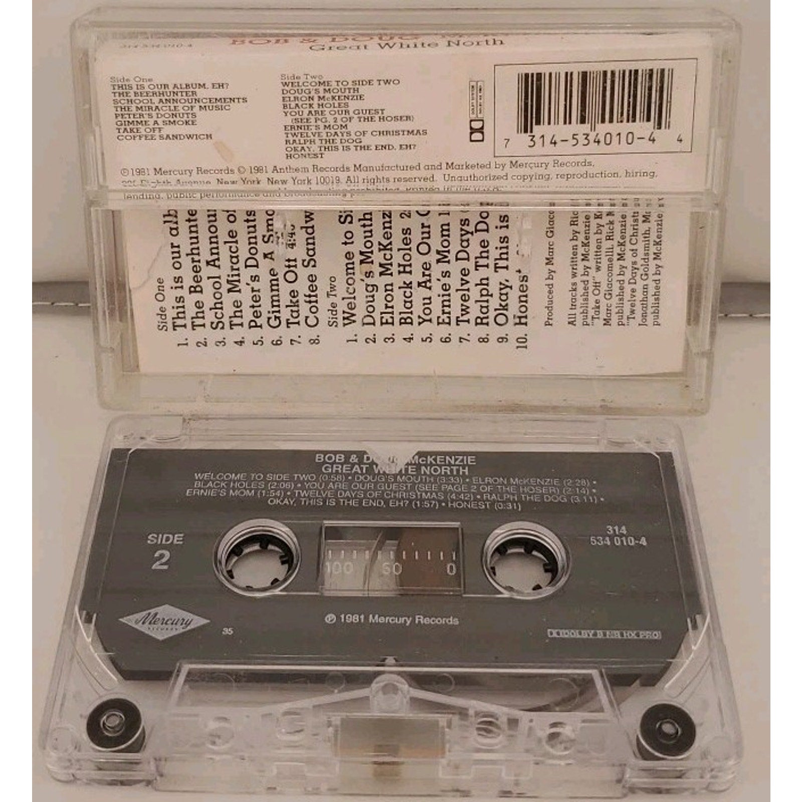 Great White North by Bob & Doug Mckenzie (Cassette, 1996)