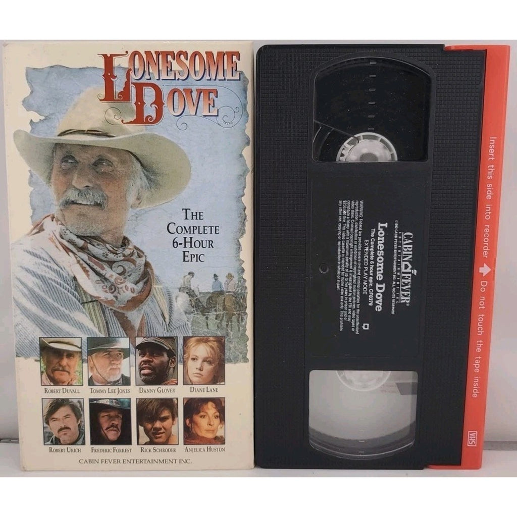 Lonesome Dove (VHS, 1991) w/Red Tape Guard