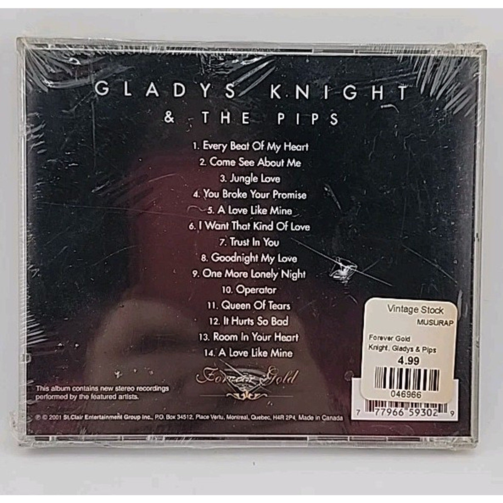 Forever Gold by Gladys Knight & The Pips (CD, 2001) *Brand New*