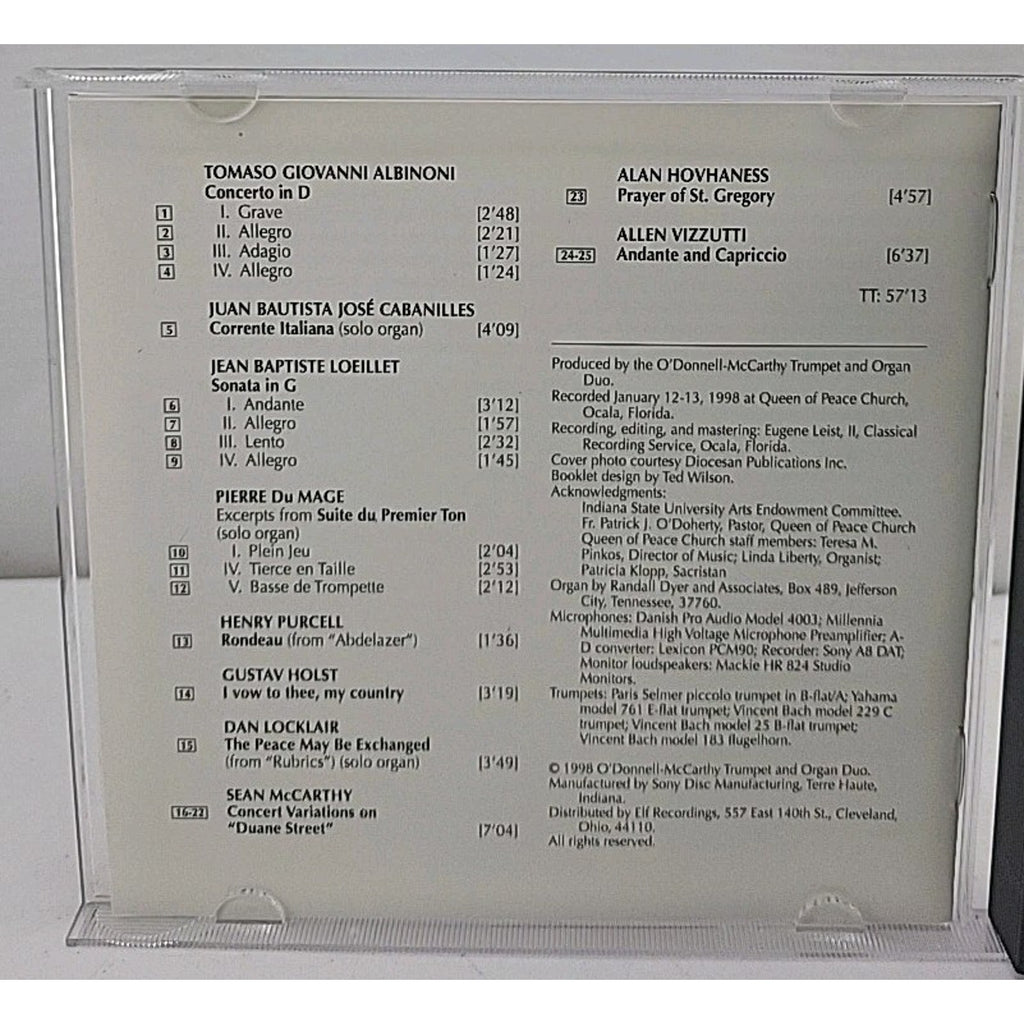 The Trumpet's Lofty Sound CD By James O'Donnell And Sean McCarthy