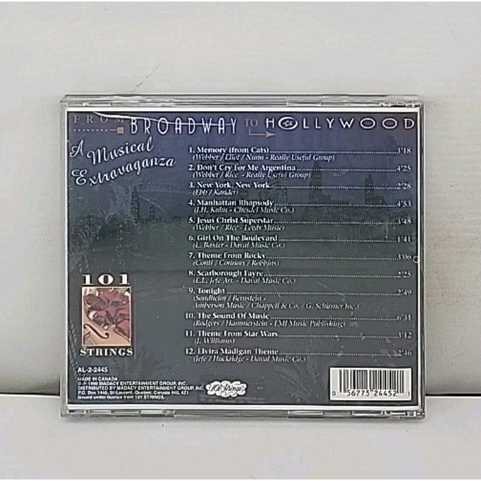 Musical Extravaganza from Broadway by 101 Strings (CD, 1996)
