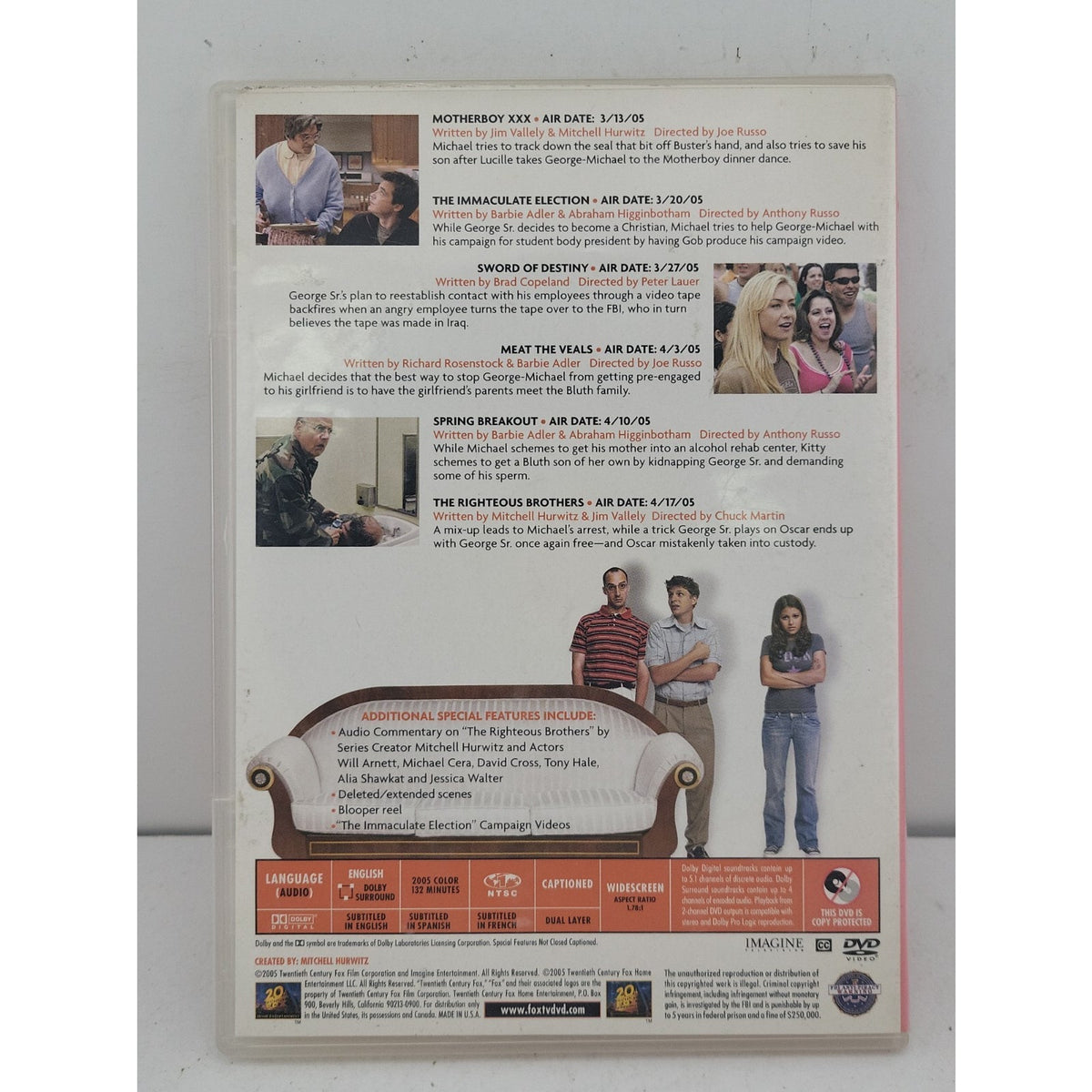 Arrested Development Season Two Disc 3 DVD