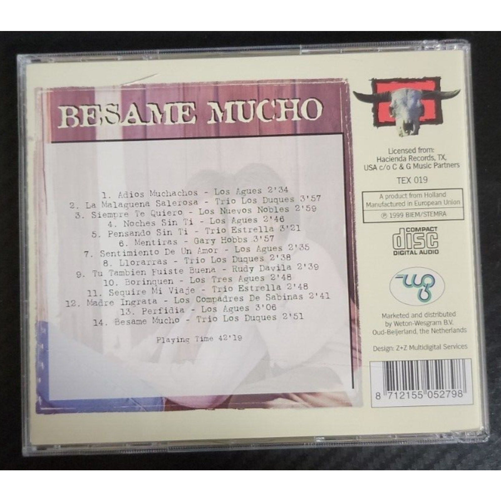 Tex Mex Love Songs Resame Mucho (CD)