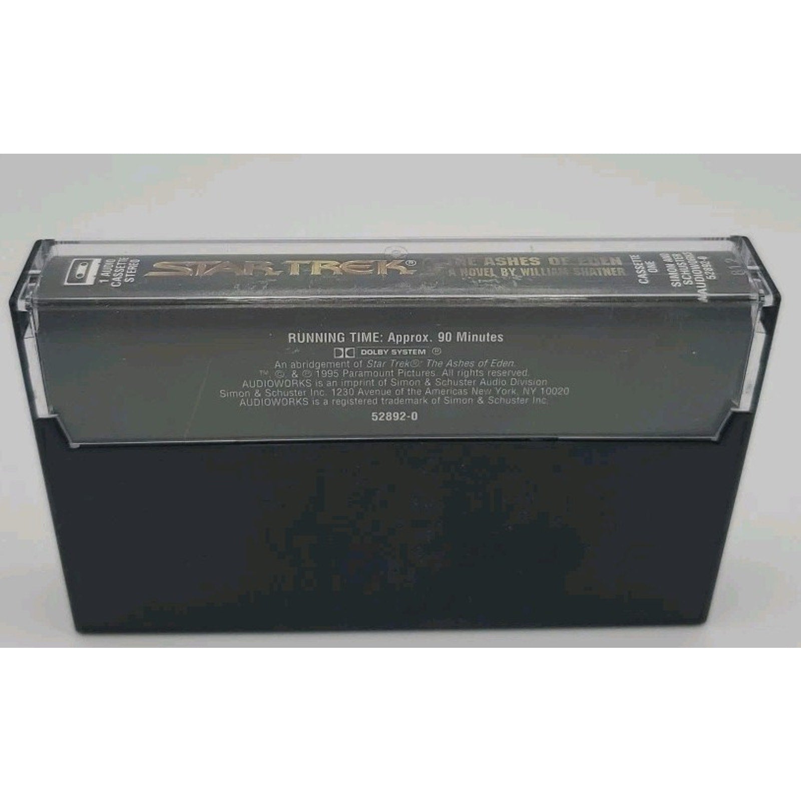 Star Trek The Ashes of Eden 1995 William Shatner 2 Cassette