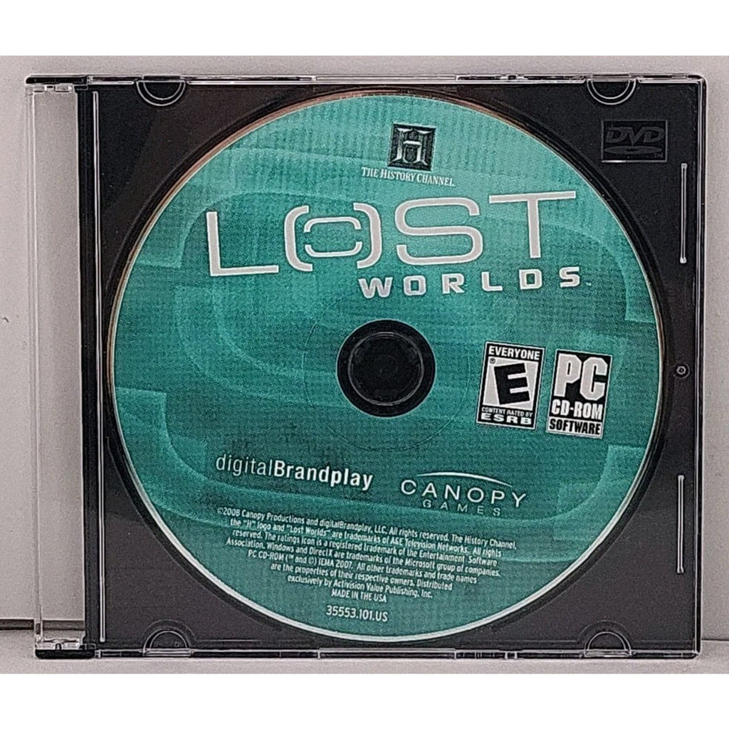 History Channel: Lost Worlds (PC, 2008) *Disc Only*