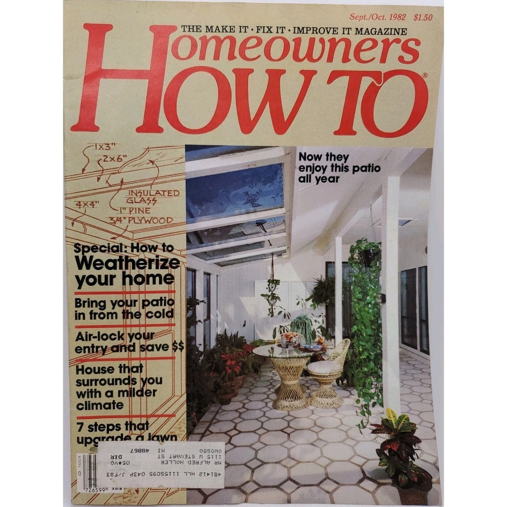 Homeowner's How To September/October 1982 Magazine