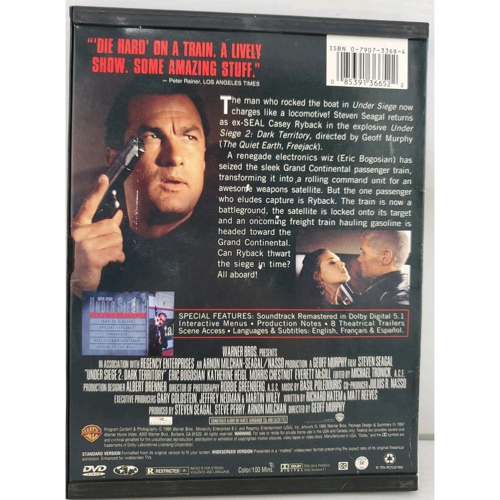 Under Siege 2-Dark Territory (DVD, 1995)