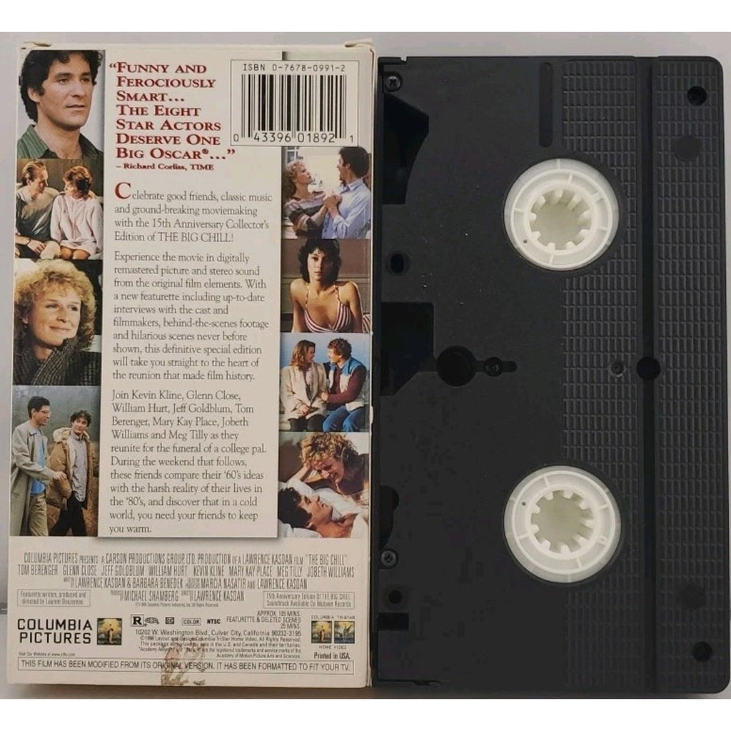 The Big Chill (VHS, 1999, 15th Anniversary Edition Closed Captioned)
