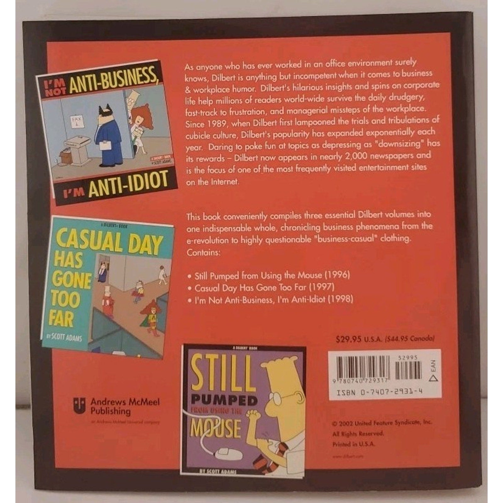 Dilbert Collection for Books Are Fun by Scott Adams (2002, Trade Paperback)