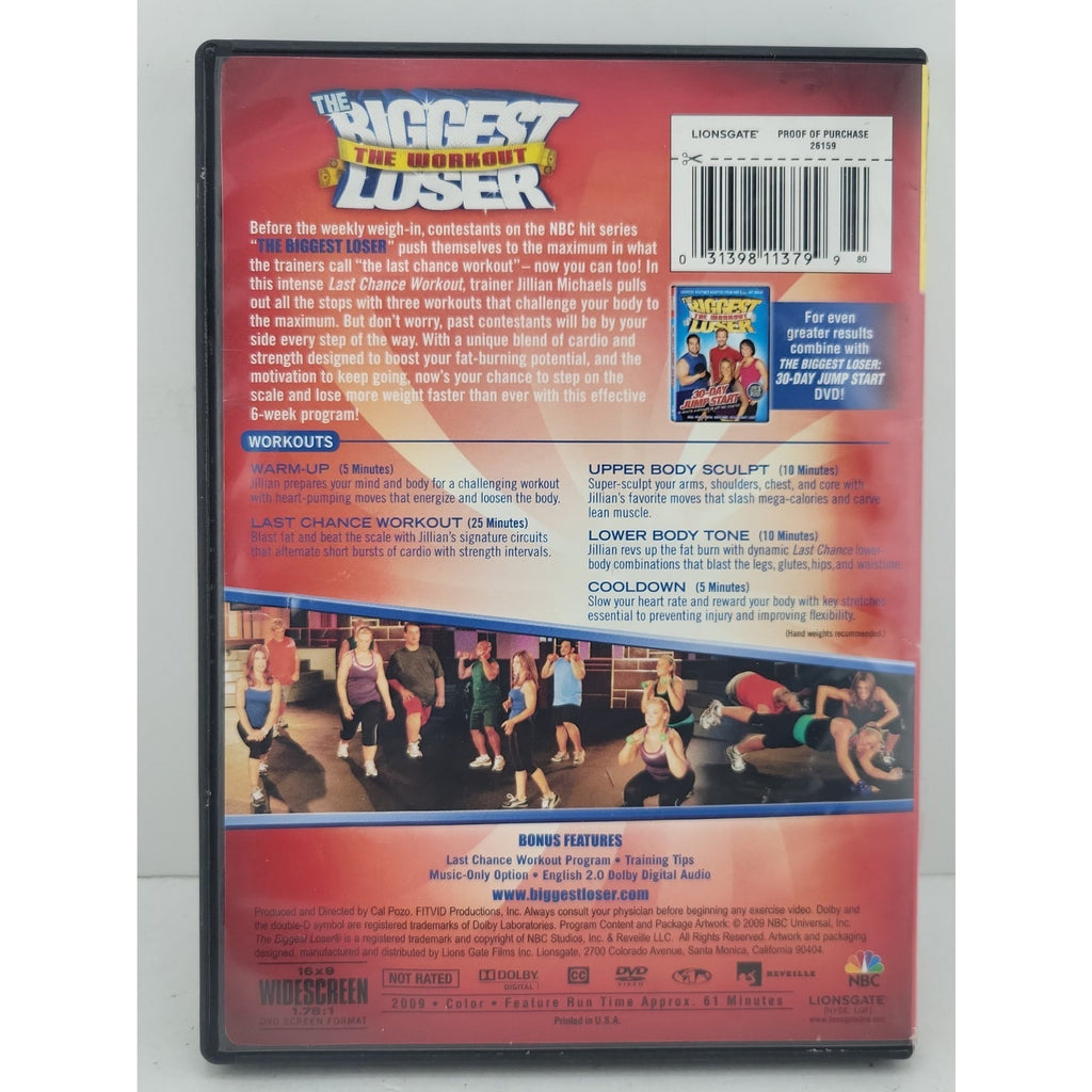 The Biggest Loser: The Workout - Last Chance Workout (DVD, 2009)